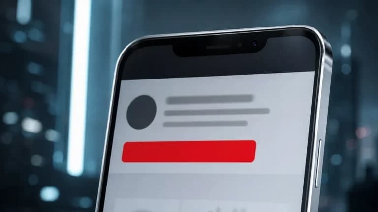 "Smartphone freddo con bio sfocata e bottone CTA rosso sotto: i 150 caratteri che convertono"