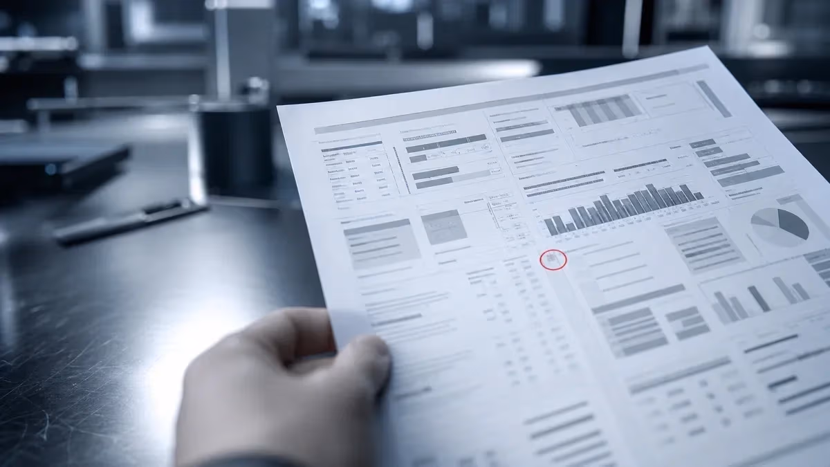 "Cerchio rosso di pennarello sul dato che conta del media plan: misurazione del budget advertising"