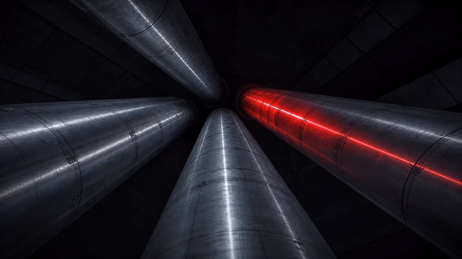 "Quattro tunnel metallici, uno illuminato di rosso: il canale giusto da imboccare"